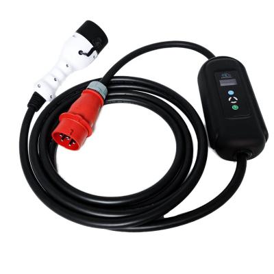 China CEBEA Portable Electric Vehicle Home Charger 11KW Mode 2 EV Charger 8A10A13A16A for sale