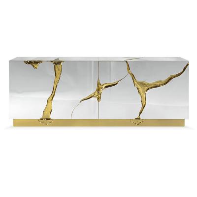 China Quality Luxury high quality cabinet unique design wood veneer wine bar cabinet for sale
