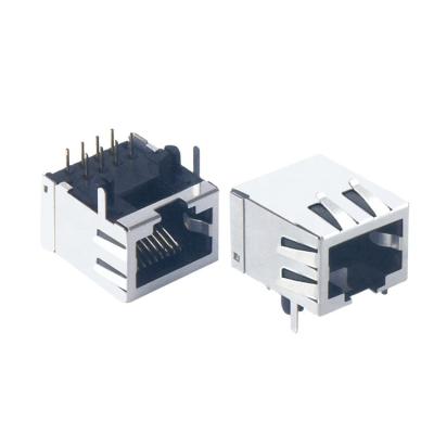 China PCB JINDA 1*1 PORT Shielded RJ45 MODULAR JACK for sale