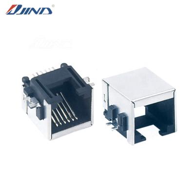 China PCB JINDA 1 RJ45 6P6C rj11 Modular Jack Phone Adapter Left Connector for sale