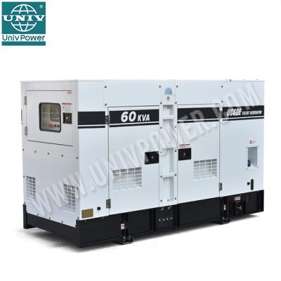 China Factory supply best price 50KW soundproof diesel generator set for weicai engine FLD164 for sale