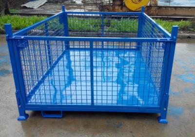 China Big size powder coated foldable and stackable stillage storage cage for sale