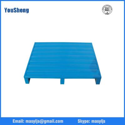 China 2-way entry storage steel pallet warehouse metal pallet for sale