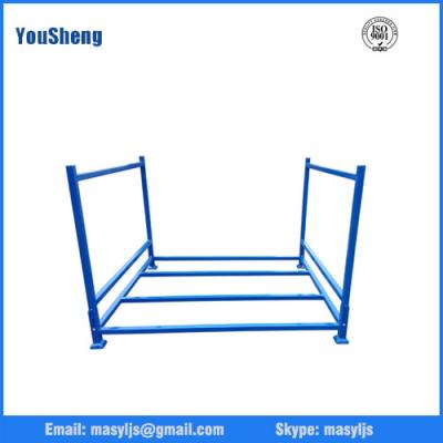 China Warehouse foldable stack portable steel storage tire pallet racking/rack for sale