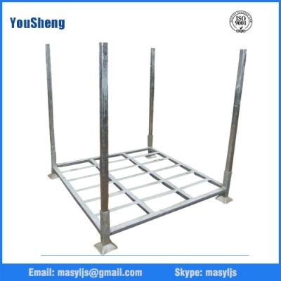 China Warehouse Storage Use Stacking Steel Powder Coated 4 Round Posts Tire Stacking Rack for sale