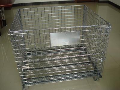 China industrial welded wire mesh pallet wire cage wire mesh container storage for sale