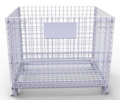 China Heavy Duty Tire Storage Cage Mesh Box Wire Metal Bin Container Industrial Metal for sale