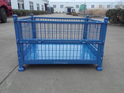 China Collapsible large scale and heavy duty capacity roll pallet cage/wire mesh steel container for sale