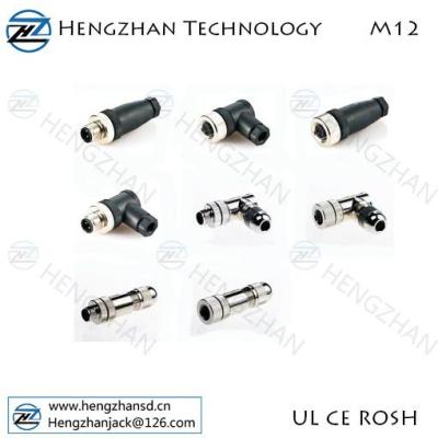 China Waterproof M12 PCB Sensor Connector Cable Wire Connector for sale