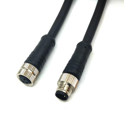 China Degree 4 Pin Automotive Metal 90 Female Plug Manufacturer M8 Connector for sale