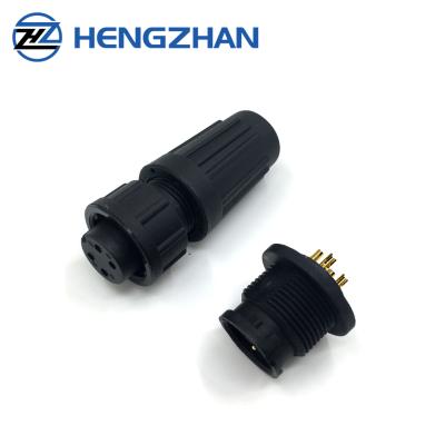 China IP67 Automotive 4 Pin Led Lighting Outdoor Cable Fiber Optic Waterproof Connectors for sale