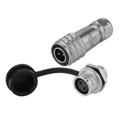 China WEIPU SF12 Series Automotive Metal Waterproof Connector 2 Pin Male Plugs And Socket IP67 Female Waterproof Connector for sale