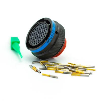 China Olive Green Automotive Military Class Receptacle And Plug With Backshell Military Circular Connector D38999 for sale