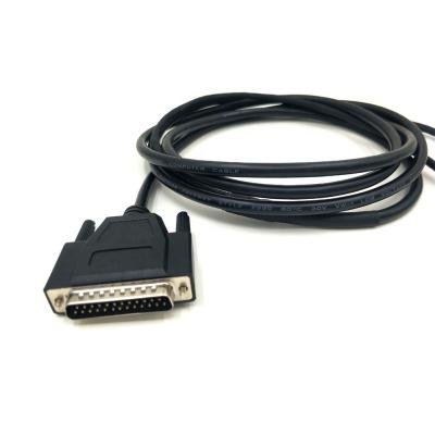 China PBT UL94V-0 D-Sub 25 Pin Cable DB25 Connector Male To Female Serial-Parallel Printer Extension Cable for sale