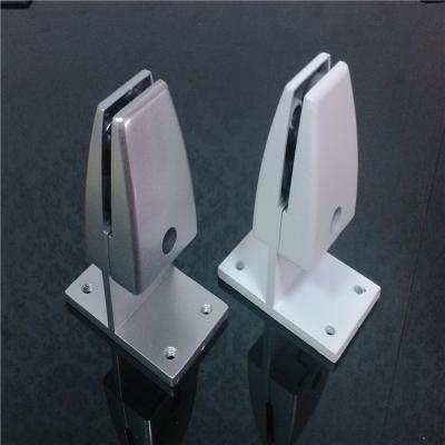 China Aluminum Safety Railings Metal Railing Clamp Aluminum Frameless Profile Pipe Clamp U-Channel/Glass Glass Railing Clamp for sale