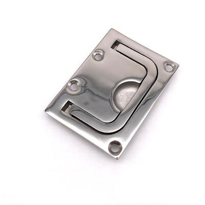 China 316 Stainless Steel 316 Stainless Steel Square Lock Buckle Marine Floor Handle Lock for sale