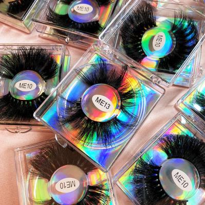 China 3D Mink False Lashes 5D Natural Long Fluffy Eyelash Free Box 100% Real Mink Fur False Eyelashes With for sale