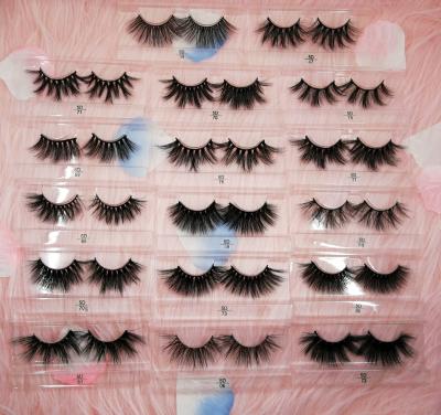 China Cruelty Free Sample Eyelashes 3D Mink Lashes Soft Natural Lashes Private Label Eyelashes Free 25mm for sale