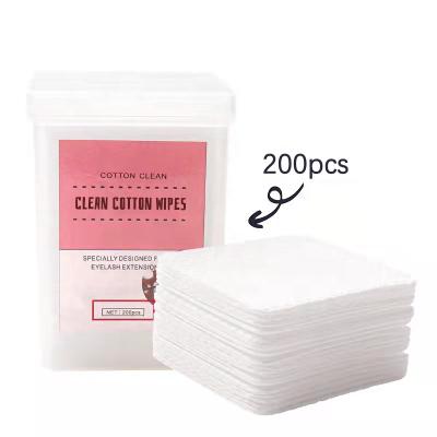 China Super Soft Absorbent Nonwoven Fabric Adhesive Nail Polish Remover Cleaning Glue Wiping Cloth for sale