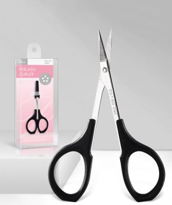 China Wholesale High Quality Natural False Eyelash Long Scissor Makeup Tools Stainless Steel Lashes Scissors For Eyelash Extension for sale