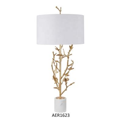 China Wholesale Modern Living Room Bedroom Home Hotel Metal Gold Decorative Luxury Marble Table Lamps for sale