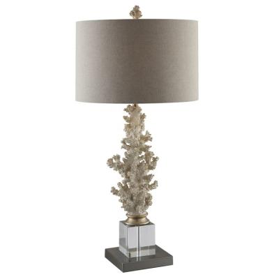 China Contemporary Bedroom Decorative Luxury Crystal Base Living Room Bedside Hotel Coastal Coral Table Lamps for sale