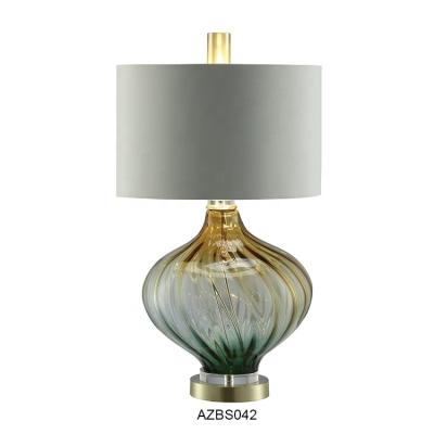 China Luxury Glass Table Lamps Wholesale Modern Decorative Bedroom Home Accent Living Room Luxury Glass Table Lamps for sale