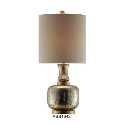 China Luxury Accent Mercury Glass Gold Table Lamps Antique Home Office Bedroom Living Room Decorative Table Lamps for sale