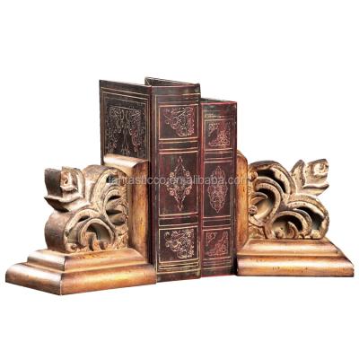 China Wholesale Europe Porcelain Unique Vintage Resin Bookends Antique Rustic Home Decor for sale