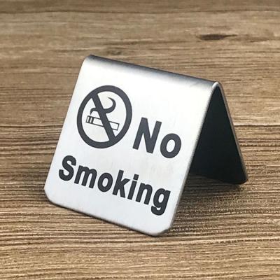 China Europe China Restaurant Hotel Supply Luxury Stainless Steel No Smoking Signs For Hotel for sale