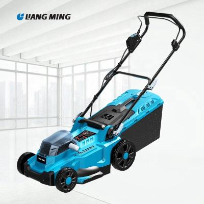 China 2021 Hot Sale Household Garden Tools 18V Li-ion Lithium Battery Pack 36V Cordless Electric Brushless Lawn Mower 18Vx2 Model LM-B0136 for sale