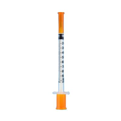 China PVC 29g 30g 31g Needle 0.5ml 1ml Disposable Portable Insulin Syringe With Needles for sale