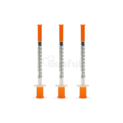 China Disposable PP Blister Packing Insulin Syringe 0.5ml 1ml U-40 U-100 With 29g 30g 31g Needle for sale