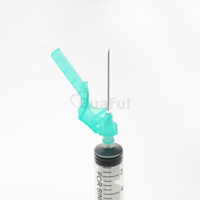 China Disposable Vaccination Syringe Safety PP 3 Lock Parts Luer With Safety Needle for sale