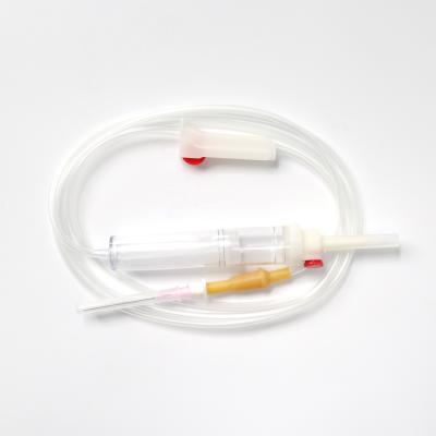 China PE Medical Disposable Blood Transfusion Set CE ISO Blood Transfusion Iv Set Blood Transfusion Set With Needle for sale