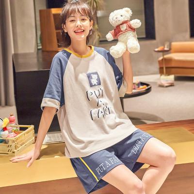 China 2021 Wholesale QUICK DRY cotton pajamas nightgowns printed summer children girls soft cotton nightgown for sale