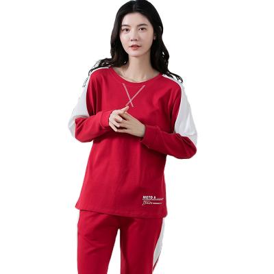 China Good QUICK DRY China factory price ladies pajamas women big long plus size long sleeve women loungewear set for sale