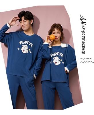 China Factory wholesale price designer QUICK DRY pajamas two piece full sleeve plus size sleepwear for women couples matching pajamas for sale