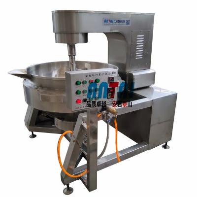 China Automatically Rotate Basket To Unload Stainless Steel Automatic Large Vacuum Cooking Pot With Mixer for sale