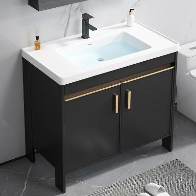 China Wholesale Durable Australian Waterproof Standard Makeup Sink Vanities Set Modern Bathroom Vanity Solid Wood Cabinet for sale