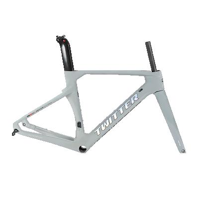 China 2021 new model Aero-design R10 rim brake frame twitter frame carbon rims 700C road racing bicycle frame for sale