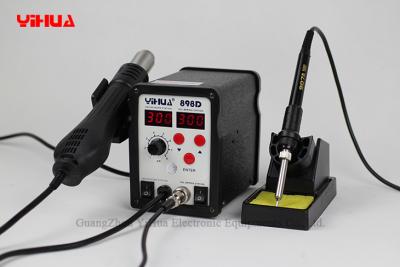 China LED Digital 700W Lead Free SMD Soldering Rework Station , YIHUA 898D for sale