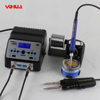 China YIHUA 938BD+ Anti-static Double Soldering Station With Iron Handles for sale