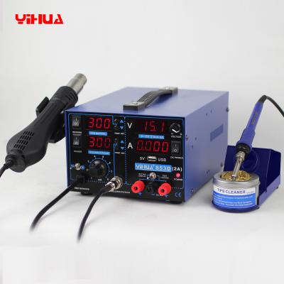 China YIHUA 853D 2A 4 LED with 5V USB new type 3in1 Hot-Air Soldering Station for sale