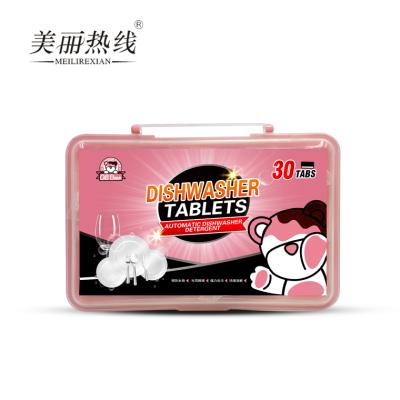 China Dishwasher Stocked OEM Household Tablets Ultimate Clean and Shine Super Concentration Dishwashing Tablets Cleaner for sale