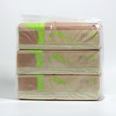 China Box cloth be made of factory good fiber water absorption box facial tissue unbleached bamboo fiber cloth for sale