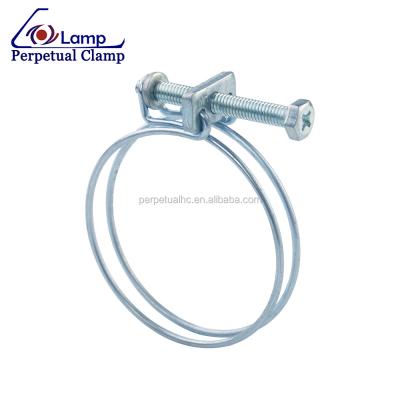 China Customized Spring Type Double Wire Hose Clamp Clip for sale