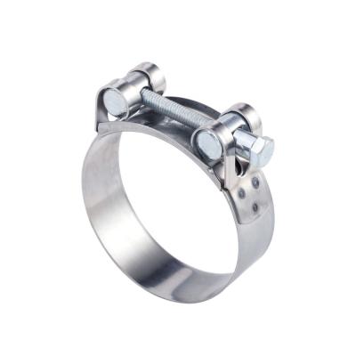 China Standard Heavy Duty Stainless Steel Super Power Unitary Hose Clamp for sale