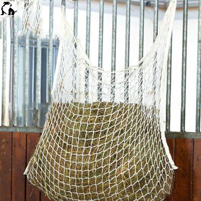 China HANDOU Horse Supplies Net Hay Equestrian Grass Woven Horse Sack Grass Woven Feeding Net Bag for sale