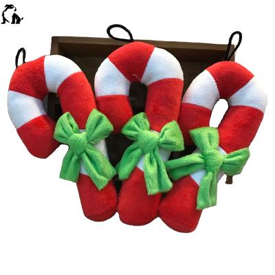 China Manufacturer Wholesale Christmas Series Plush Dog Toy Viable Christmas Voice Sounding Plush Toy Manufacturer Sounding Donuts Toy For Dogs for sale